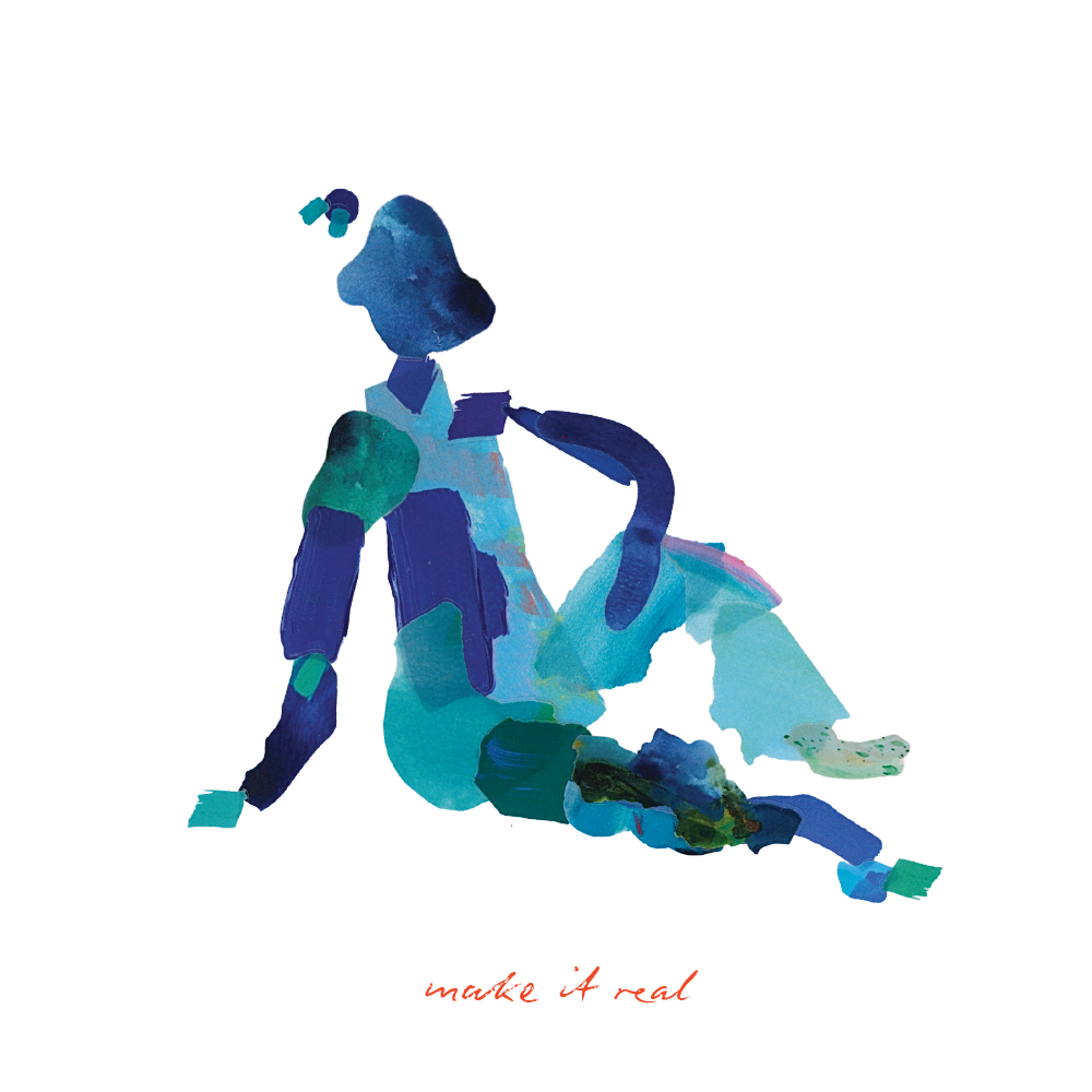 Vibrant Blues Paint Peels - No.005 Single Sticker Sheet