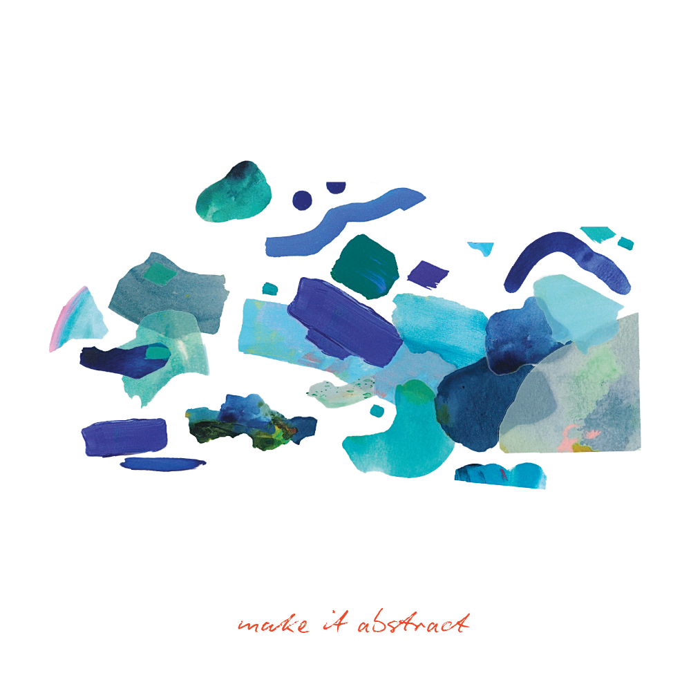 Vibrant Blues Paint Peels - No.005 Single Sticker Sheet-3