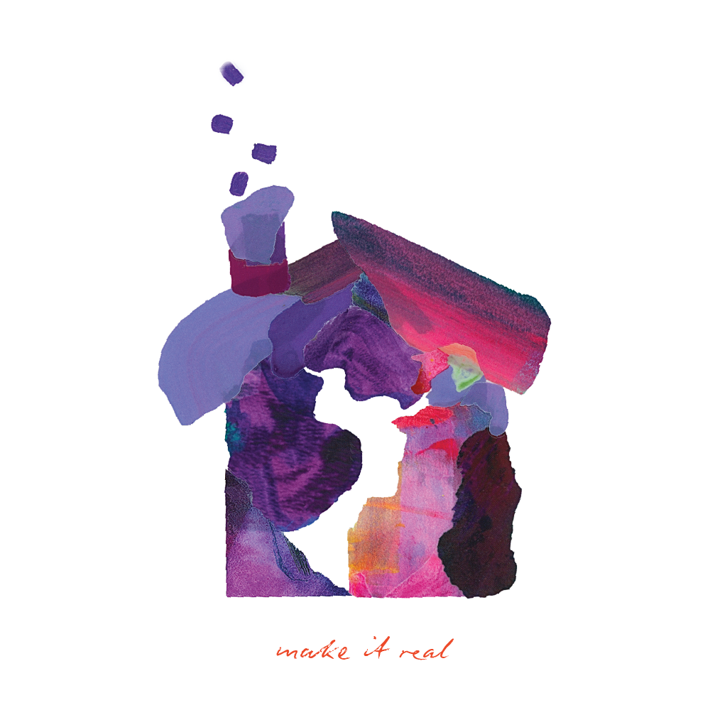 Vibrant Purples Paint Peels - No.006 Single Sticker Sheet